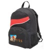 Red Black Twist Backpacks Printed